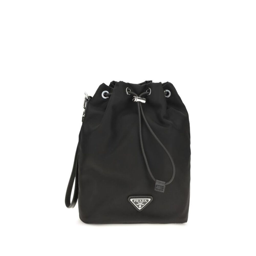 Prada Men Re-Nylon And Saffiano Leather Bucket Bag